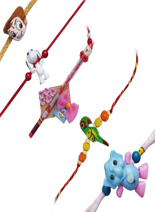 iinfinize Premium Rakhi Combo Set Chota Bheem Elephant Kids Rakhi Collection Designer Creative Wristband for Bhai Sister With Roli Chawal